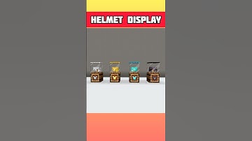 MINECRAFT HELMET Display PLACE | #minecraft #minecraftshorts #shorts
