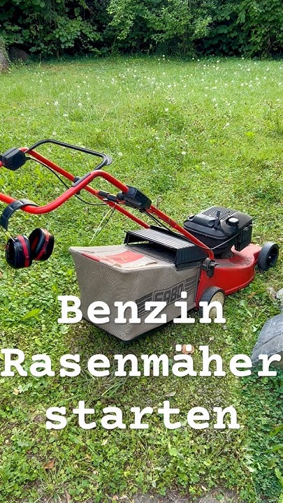 Sabo Rasenmäher Motor starten Benziner DIY Anleitung rasenmäher sabo