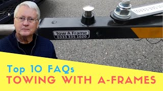 Top 10 FAQs Towing A Car With An A Frame Behind A Motorhome [CC]