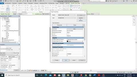 How to change wall thickness and hatch type in revit.