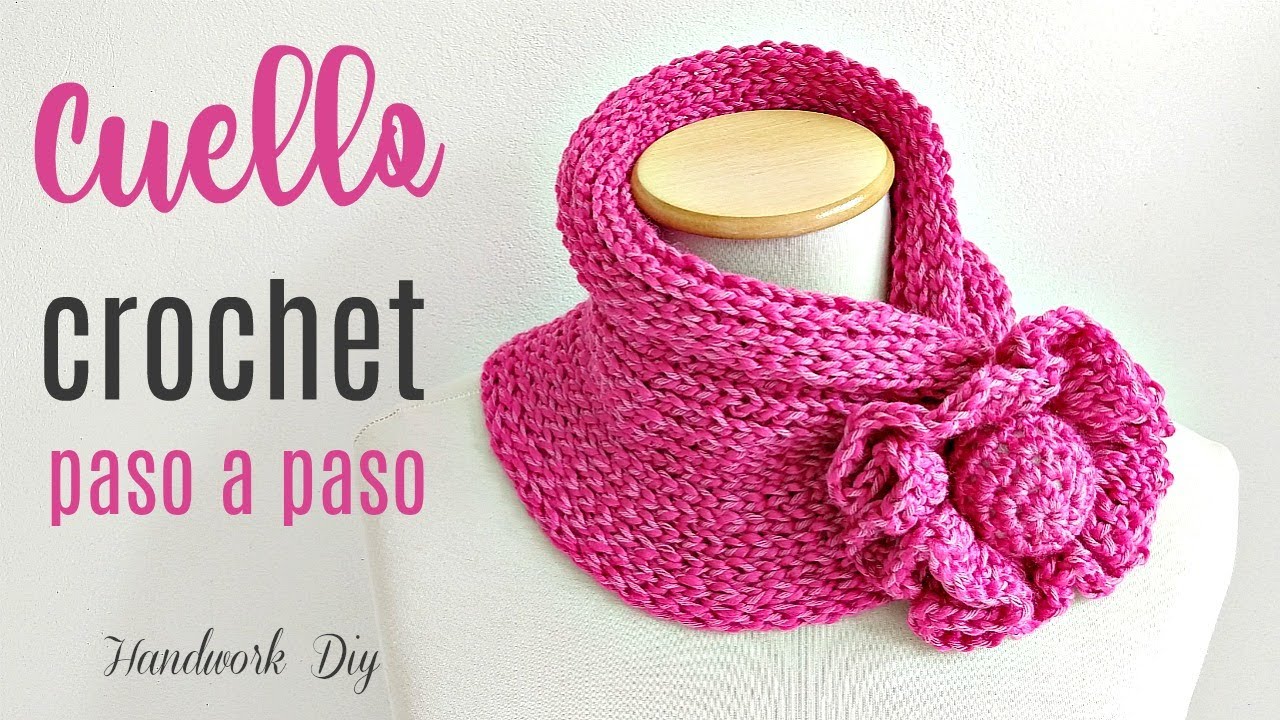 Cómo tejer cuello a crochet fácil  Handwork Diy - YouTube