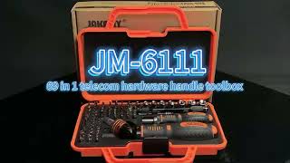 Double your efficiency with precision screwdriver: 69 in 1 JM-6111 Ratchet screwdriver set (16:9)