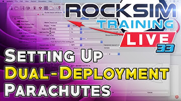 Setting Up Dual-Deployment Parachutes in RockSim design software