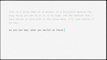 iA Writer Demo