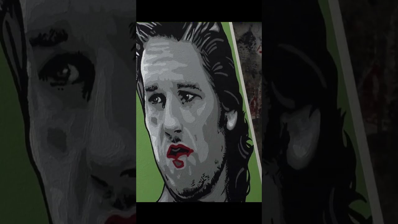 KURT RUSSELL POP ART PAINTING - Snake, MacReady, Wyatt & Jack #shorts