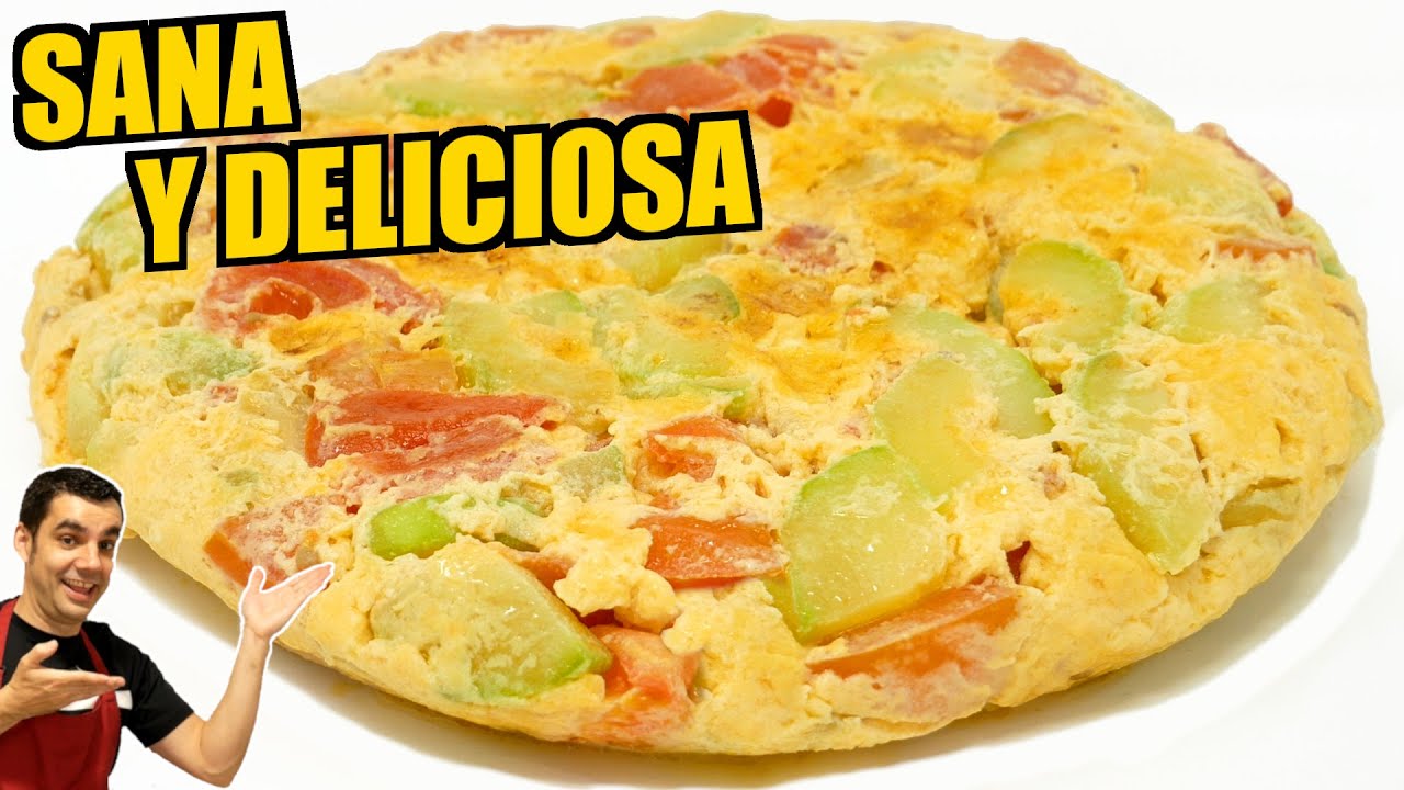 ¿ tienes HUEVOS TOMATE y CALABACÍN ?😍🍅 TORTILLA mas Rica y Sana del Mundo