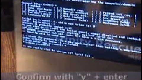 Resetting Windwos Vista Password