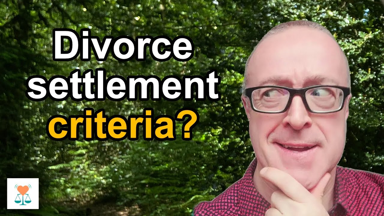 What is the criteria family courts use for divorce financial
