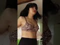 Hot korean girl stripping sexy bra