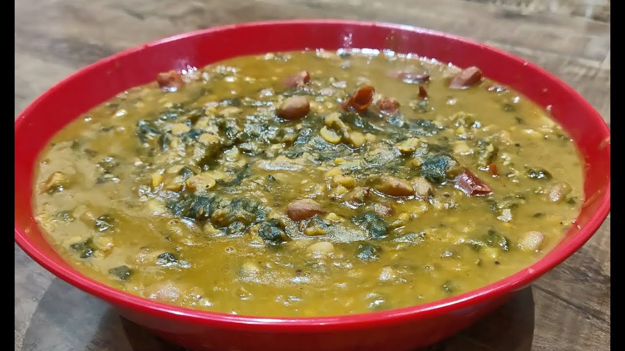 Tasty Palak Dal With Peanuts Recipe in Telugu by RamsKitchen YouTube