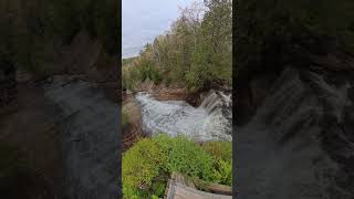 Laughing whitefish Falls. #family #adventure #waterfalls #uplifestyle #travel