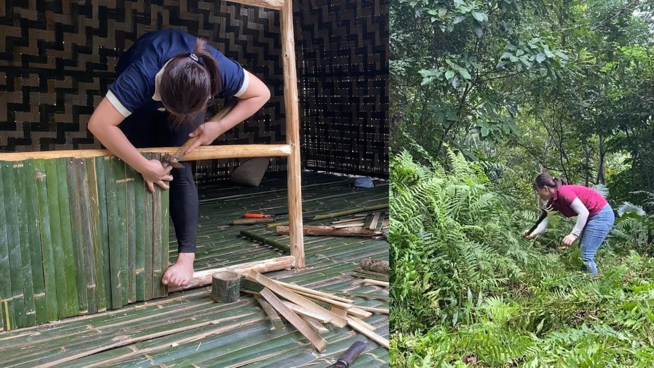 Complete the House Frame - Alone Building an Off Grid Log Cabin in the ...