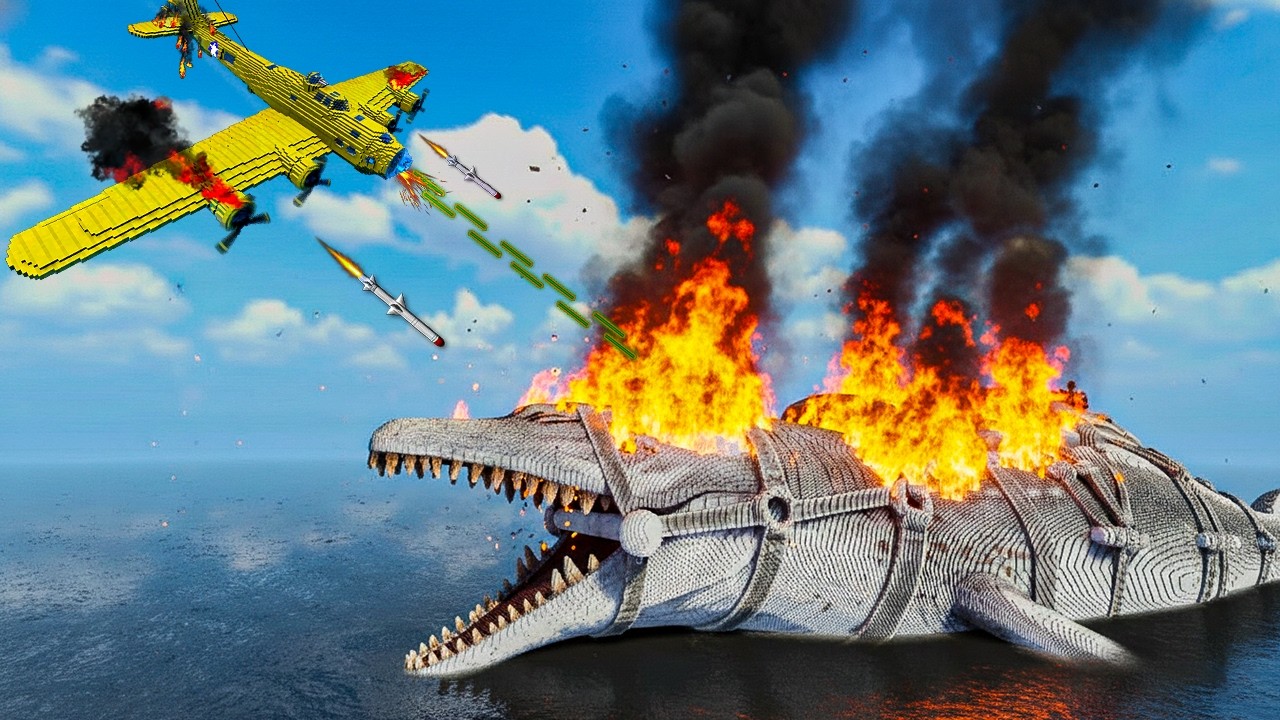 Basilosaurus vs Warplane | Epic Air vs Sea Battle | Teardown