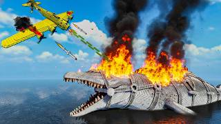 Basilosaurus vs Warplane | Epic Air vs Sea Battle | Teardown