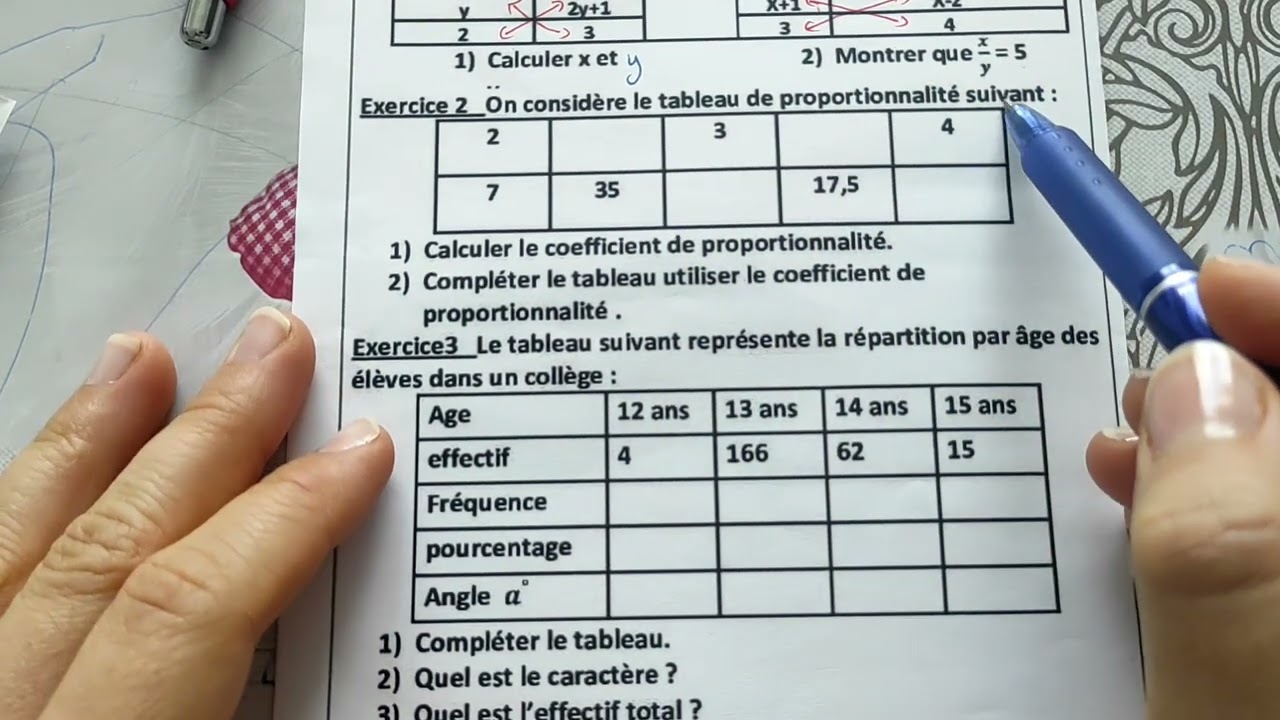 proportionnalité تمارين مهمة! التناسبية