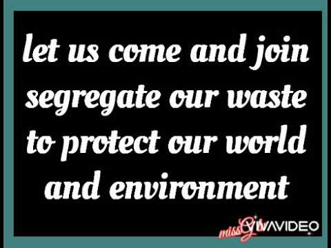 JINGLE (SOLID WASTE MANAGEMENT) REDUCE/REUSE/RECYCLE - YouTube