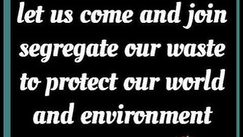 JINGLE (SOLID WASTE MANAGEMENT) REDUCE/REUSE/RECYCLE