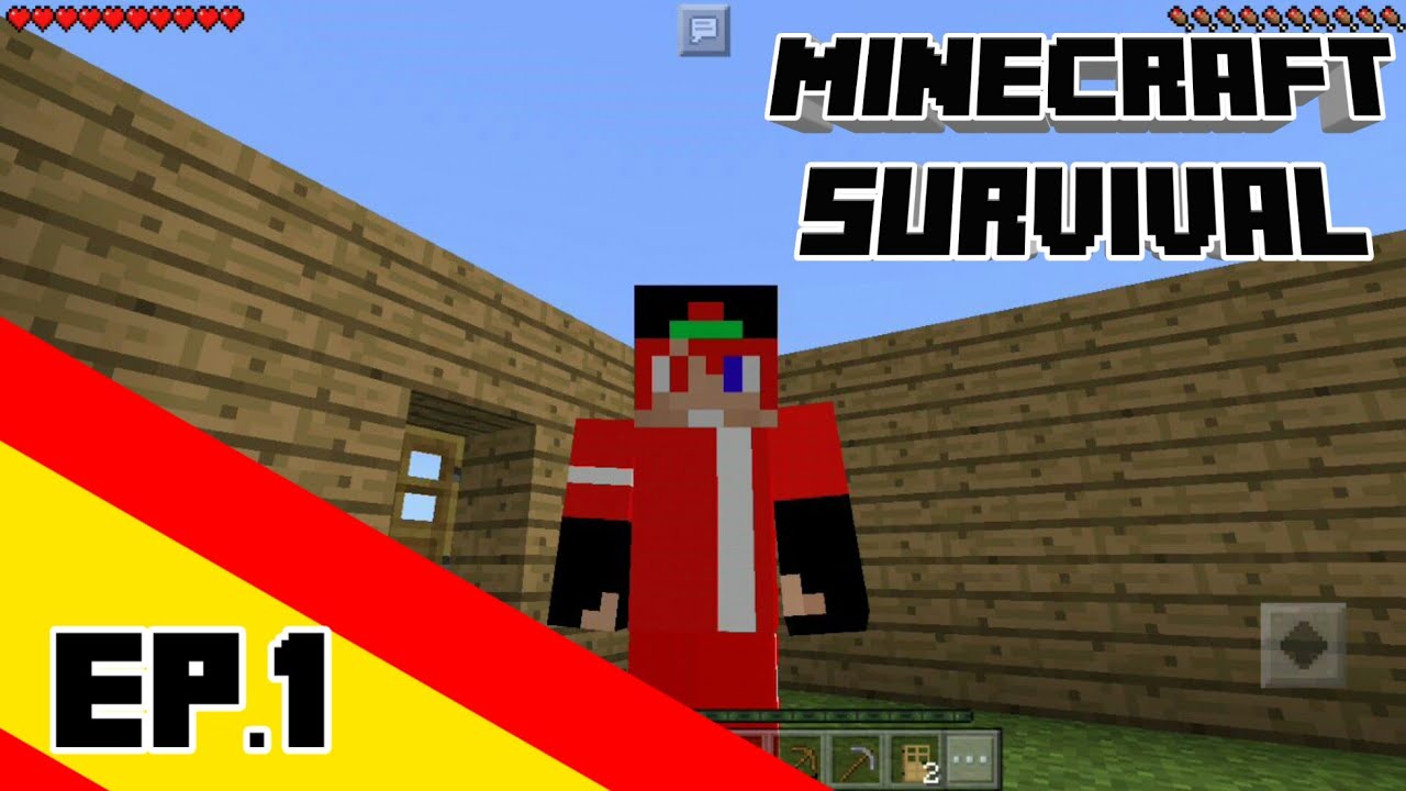 Minecraft Survival EP.1 Building My House - YouTube