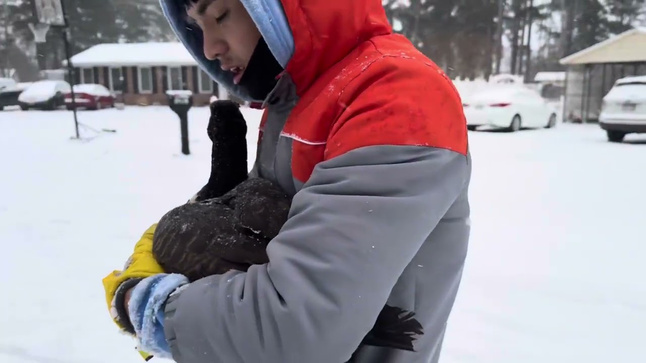 Chơi ❄️ tuyết ⛄️ North Carolina,Mỹ (January 31,2026)❄️❤️💪🇺🇸❄️❤️