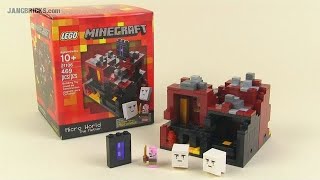 🔄 LEGO Minecraft 2013 The Nether micro world review! 21106 re upload