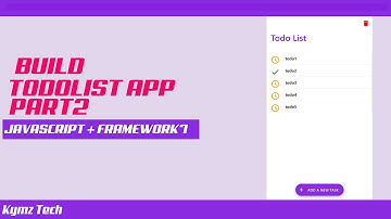 Build todo list app with javascript and framework7 2019/2020 part2