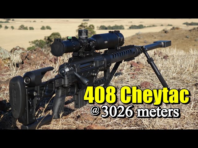 408 Cheytac at 3026 meters class=