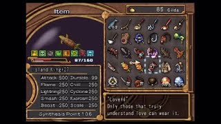 Dark Cloud 2 Completed | 100% Maxed out | Everything completed to 100% Dark Cloud 2 All Ultimate Weapons Almost Maxed Out