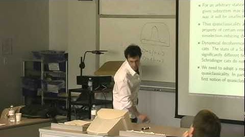Decoherence and the emergence of classicality, Steve Weinstein