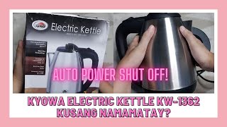 KYOWA ELECTRIC KETTLE 1.7L KW-1362 AUTOMATIC POWER SHUT OFF SAKTO SA WORK FROM HOME NA COFFEE LOVER