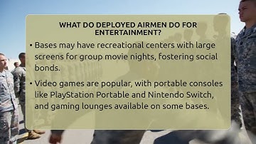 What Do Deployed Airmen Do For Entertainment? - Sky Command Brotherhood