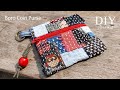 How to make boro coin purse | DIY scraps fabric | Ideas Recycle | กระเป๋าใส่เหรียญจากเศษผ้า