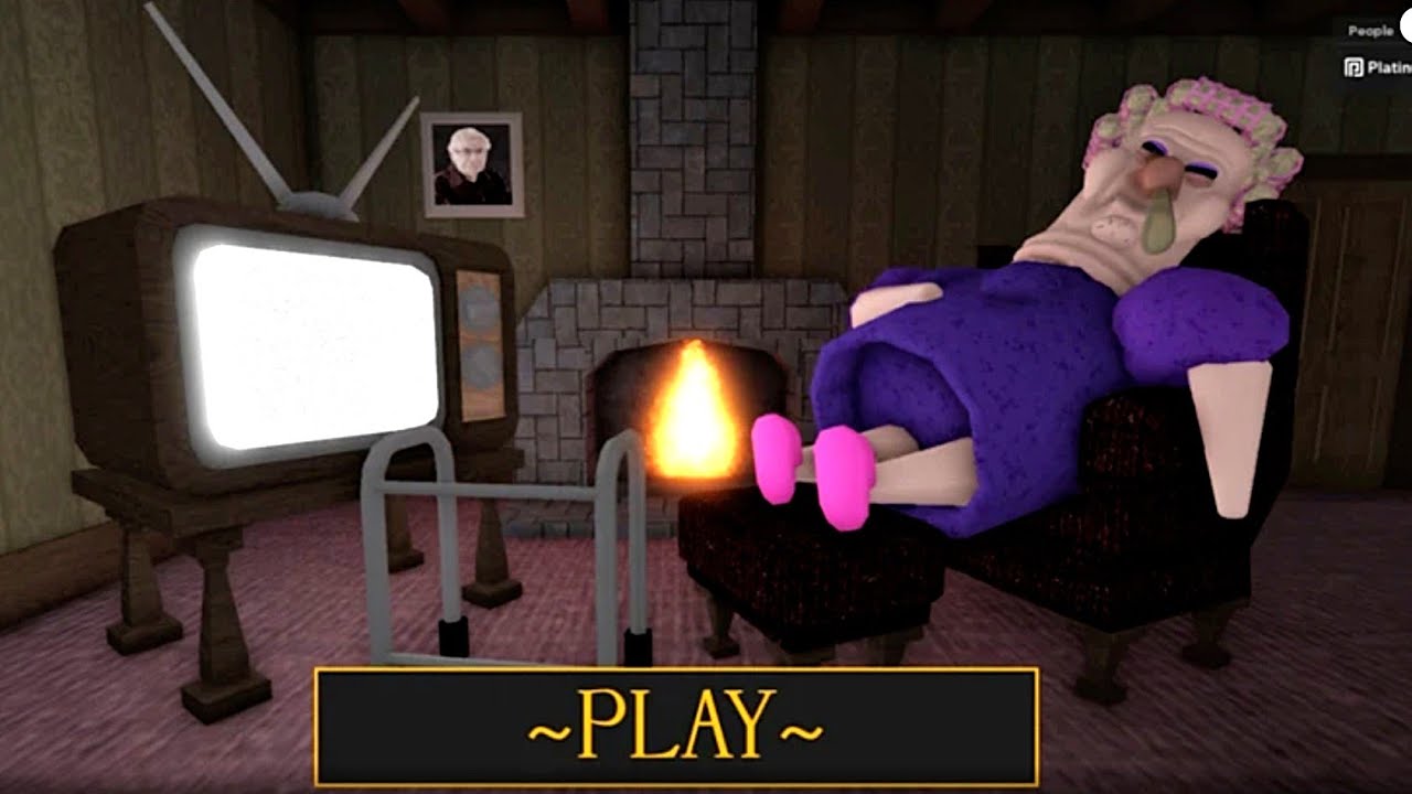 GRUMPY GRAN! SCARY OBBY roblox! Gameplay Walkthrough No Death 4K