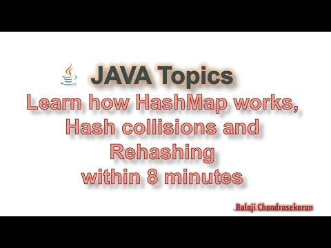 Hashmap and its internal working Tutorial - Java topics - YouTube