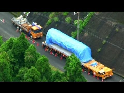 新型ロケット「イプシロン」、国道で立ち往生 鹿児島、運搬車両が故障