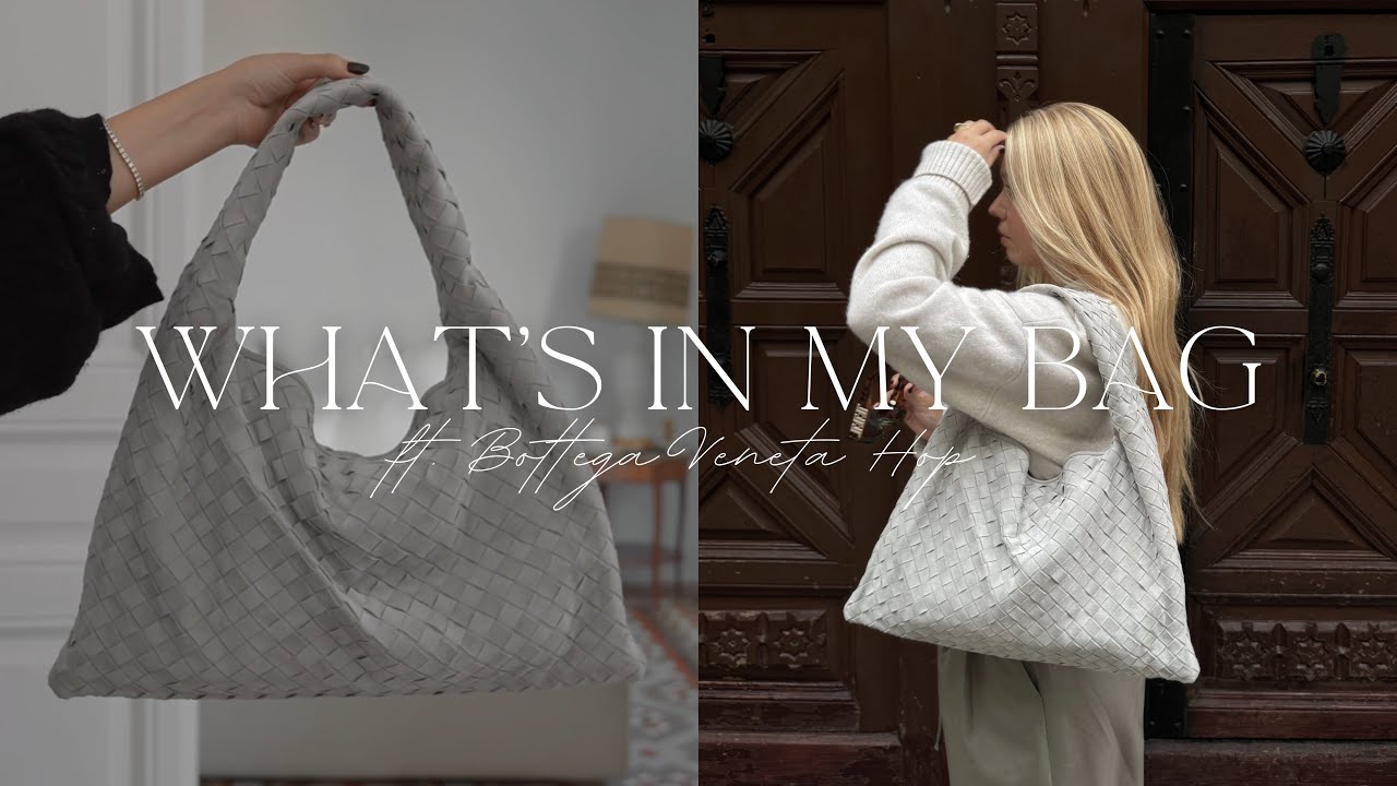 *BOTTEGA VENETA* ホップ スモール ホーボーバッグ What's In My Bag ft. Bottega Veneta Small Hop Bag 🩶 | What