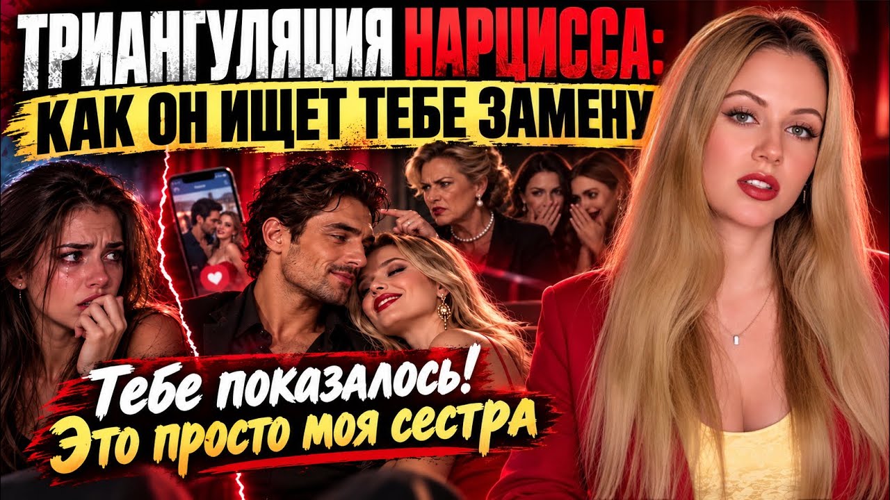 ТРИАНГУЛЯЦИИ нарцисса: скрытые ПРИЗНАКИ, о которых все молчат #триангуляция #измена