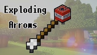 How to make EXPLODING ARROWS in Minecraft