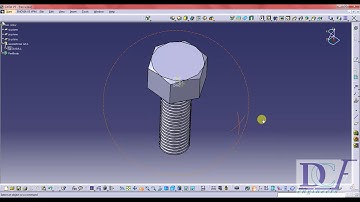 Threaded Hex screw Design_CATIA V5