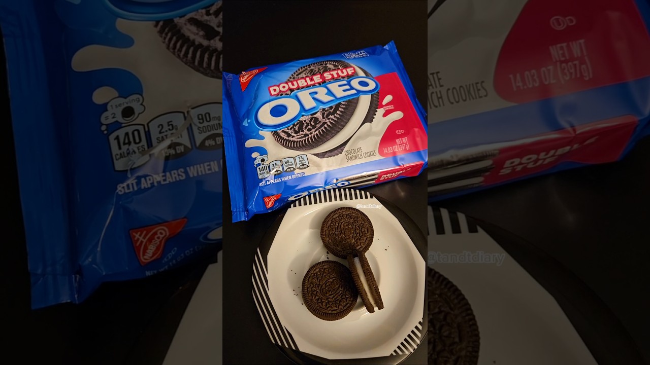 Oreo Double Stuf Chocolate Sandwich Cookies