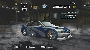 [PS2] NFS MOST WANTED HIDDEN PRESET CARS