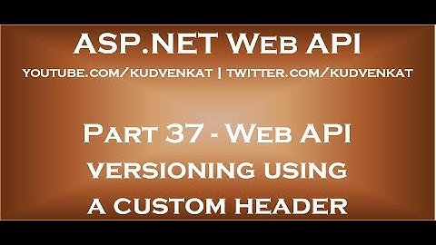 Web API-versiebeheer met behulp van een aangepaste header