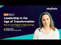 How to be a Transformational Leader | Leadership and Transformation Focus | Free Webinar Simpliaxis