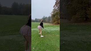 Huge swing 😋 #funny #shorts #reels #golf #girl #asmr