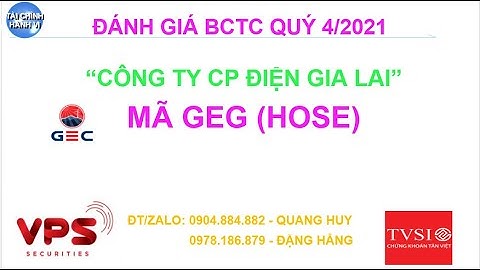GEG - BCTC QUÝ 4.2021