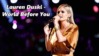 Lauren Duski - World Before You - Lyrics