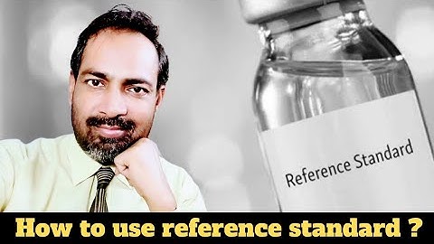 reference standard and working standard | Hindi
