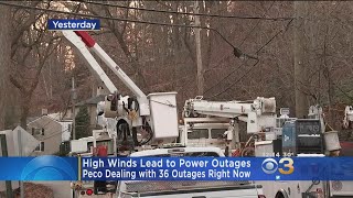 PECO: 36 Customers Without Power After High Winds On Christmas