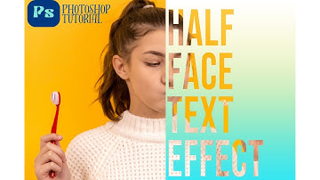 Half Face Text Portrait Effect in Photoshop | Step-by-Step Tutorial