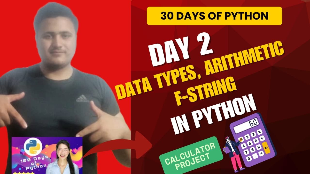 DAY2||Data Types || arithmetic Operators || F-string in Python π₯π₯π₯π₯π₯ ...