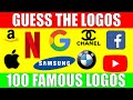 Guess the Logos in 3 SECONDS | 100 Famous Logos | Game for Kids, Preschoolers, and Kindergarten